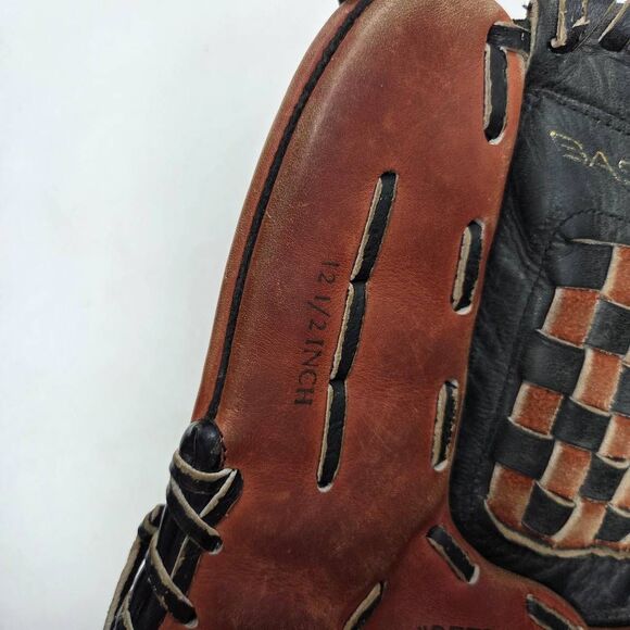 RAWLINGS RBG26 12.5" BASKET-WEB BROWN LEATHER BASEBALL SOFTBALL GLOVE MITT - Picture 5 of 8